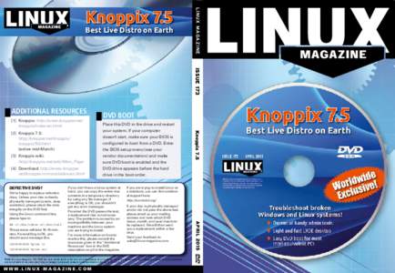 Best Live Distro on Earth  Linux Magazine Knoppix 7.5