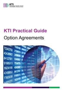 KTI Knowledge Transfer Ireland  KTI Practical Guide Option Agreements  KTI Knowledge Transfer Ireland