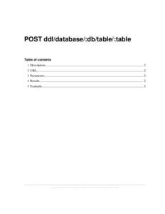 POST ddl/database/:db/table/:table