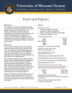 University of Missouri System: Facts and Figures