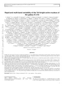 Astronomy & Astrophysics manuscript no. IC310˙Accepted˙January 13, 2014 c ESO 2014