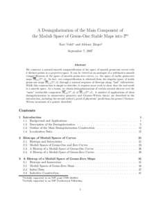 A Desingularization of the Main Component of the Moduli Space of Genus-One Stable Maps into Pn Ravi Vakil∗ and Aleksey Zinger† September 7, 2007  Abstract