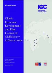 Working paper  Chiefs: Economic Development and Elite