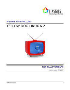 A GUIDE TO INSTALLING  YELLOW DOG LINUX 6.2
