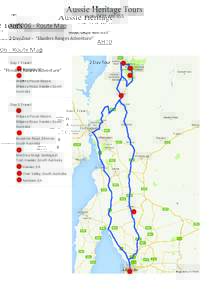 Aussie Heritage Tours mob: AHT006 - Route Map 2 Day Tour - “Flinders Ranges Adventure”