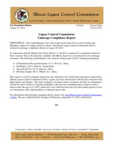 For Immediate Release August 22, 2014 Contact:  Carson Quinn