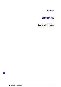 Fees Manual  Chapter 4 Periodic fees  PAGE