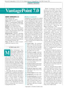 Stocks & Commodities V. 25:): Product Review: VantagePoint 7.0 by Phil Crosby, CFA