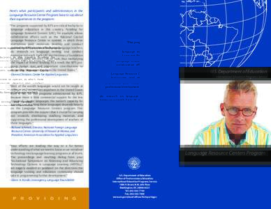 Language Resource Centers Program - Brochure (PDF)