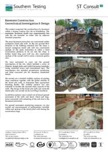 Case_Study Basement Construction Geotechnical Investigation and Design