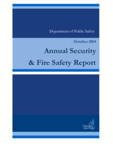 Department of Public Safety October 2014 Annual Security & Fire Safety Report