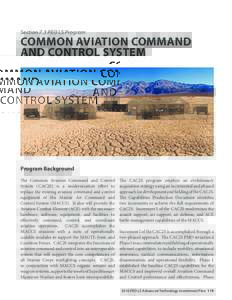 Section 7.3 PEO LS Program  COMMON AVIATION COMMAND AND CONTROL SYSTEM  CAC2S