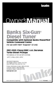 Banks Six-Gun Diesel Tuner ®  Compatible with Optional Banks PowerPDA®