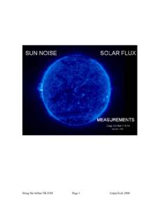 SUN NOISE and Measurements