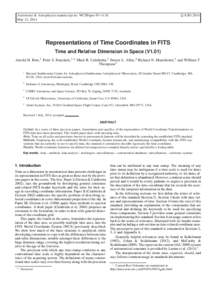 c ESO 2014 Astronomy & Astrophysics manuscript no. WCSPaper-IV-v1.01 May 12, 2014