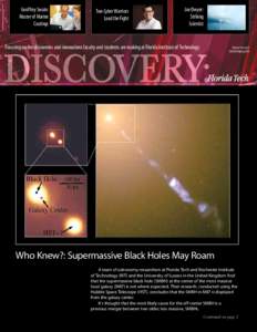 Florida / Galaxies / Supermassive black hole / Florida Institute of Technology / University of Florida / Lightning / Coral reef / Biofouling