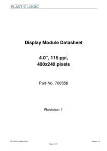 Display Module Datasheet 4.0