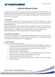 Microsoft Word - Garantie Mondiale Atelier 2013.doc