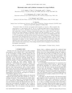PHYSICAL REVIEW B 68, 165205 共2003兲  Electronic states and cyclotron resonance in n-type InMnAs G. D. Sanders, Y. Sun, F. V. Kyrychenko, and C. J. Stanton Department of Physics, University of Florida, Box[removed], Gai