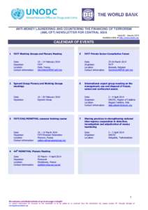 The World Bank UNODC AML CFT Newsletter, January 2014, English edition condensed