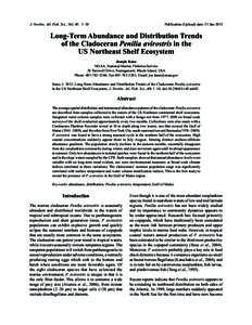 http://journal.nafo.int  J. Northw. Atl. Fish. Sci., Vol. 45: 1–10 Publication (Upload) date: 31 Jan 2013