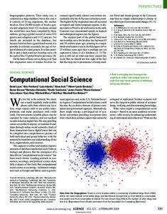 PERSPECTIVES biogeographic patterns. Their study, too, is centered on a large database, but in this case it