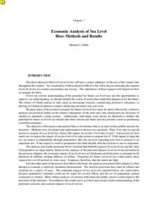 ?  Chapter 7 Economic Analysis of Sea Level Rise: Methods and Results