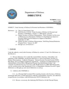 DoD Directive, June 23, 2008