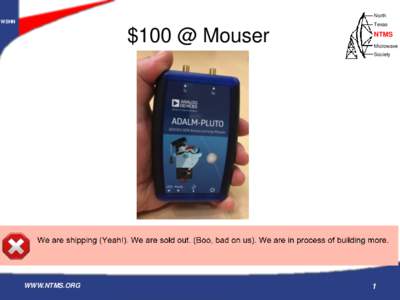 North W5HN Texas  $100 @ Mouser
