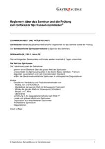 Reglement Schweizer Spirituosen-Sommelier