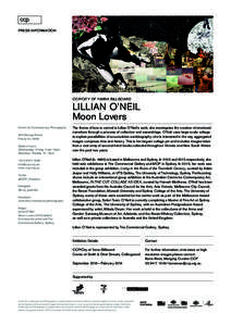 PRESS INFORMATION  CCP/CITY OF YARRA BILLBOARD LILLIAN O’NEIL Moon Lovers