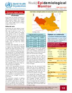 EpiMonitor (Issue 10) Meningitis Epidemic risk ass. in S. Sudan
