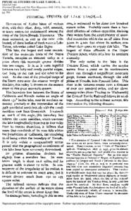 PHYSICAL STUDIES OF LAKE TAHOE.--I. John LeConte. Overland Monthly and Out West Magazine); Nov 1883; VOL. II., No. 11.; American Periodicals Series Online pg. 506