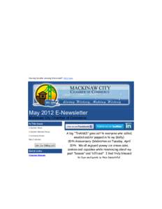 Fw: May 2012 Mackinaw City C of C Newsletter