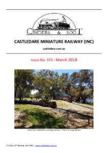 CASTLEDARE MINIATURE RAILWAY (INC) castledare.com.au Issue No: 373 - MarchSumo and Tinkerbell at Canning Junction – Photo by Craig Belcher