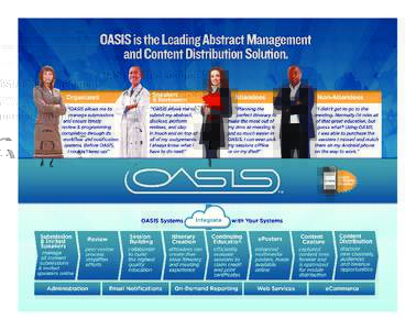 Oasis_ss_layout_v2.4.indd:24:46 PM Put OASIS to Work for You. Flexible, Scalable, Extendable.