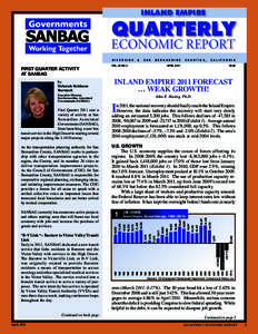 INLAND EMPIRE  QUARTERLY ECONOMIC REPORT RIVERSIDE
