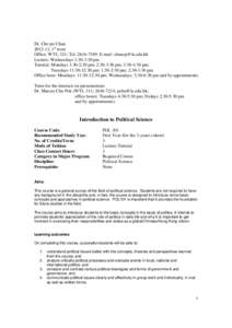 Microsoft Word - POL101-2012-13syllabus.doc