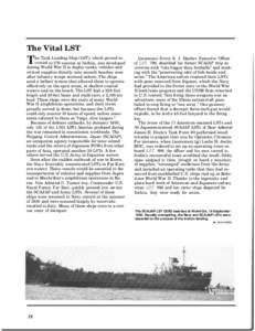 The Vital LST  T he Tank Landing Ship (LST), which proved so crucial to UN success at Inchon, was developed
