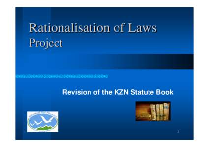Rationalisation of Laws Project
