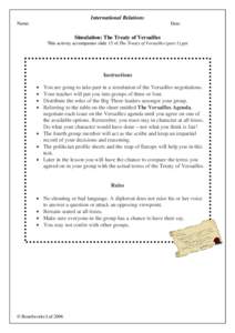 Microsoft Word - 4a. The Treaty of Versailles _part 1_ Worksheets.doc