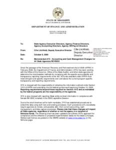 Microsoft Word[removed]memo 13 accounting and cash management changes for state agencies-12435b087c0.doc