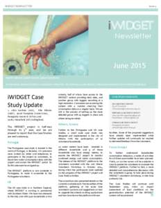 IWIDGET NEWSLETTER  Issue 3 Newsletter