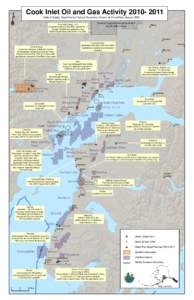 ¹  Cook Inlet Oil and Gas ActivityState of Alaska, Department of Natural Resources, Division of Oil and Gas, JanuarySusitna Exploration License Area 2
