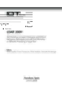 IDT  Series LOAIT 2009 3rd Workshop on Legal Ontologies and Artificial