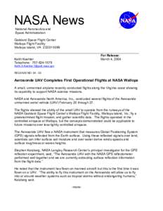 Microsoft Word[removed]Aerosonde UAV Completes First Operational Flights at.