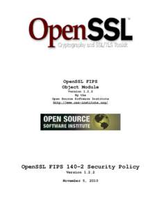      OpenSSL FIPS Object Module Version 1.2.2