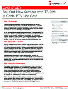Roll Out New Services with TR-069: A Cable IPTV Use Case