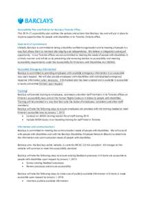 Barclays AODA Accessibility Plan