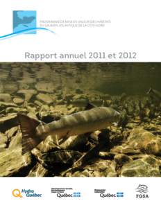 Programme de mise en valeur des habitats du saumon atlantique de la Côte-Nord Rapport annuel 2011 et 2012  Programme de mise en valeur des habitats du saumon atlantique de la Côte-Nord